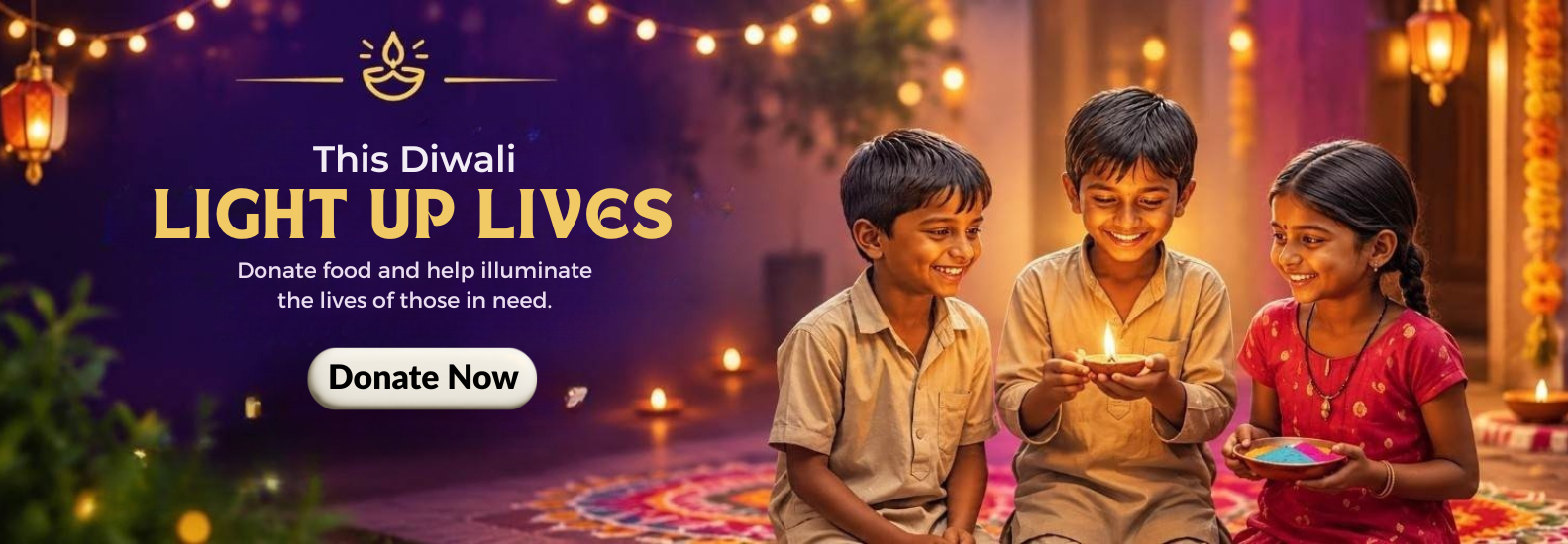 This Diwali light up lives — donate food
